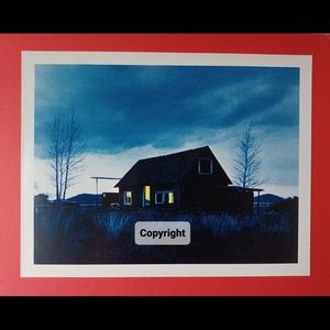 Modern Art 4 Country House at Dusk Photo Sale